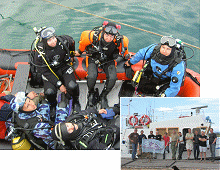 Baikal diving instructors