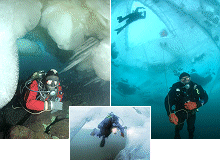 Baikal ice diving