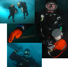 Baikal ice diver instructors