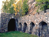 Circumbaikal railroad - supporting wall