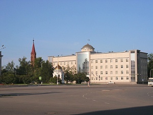 Central square of Irkutsk city