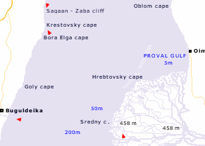 Baikal map and Baikal photos