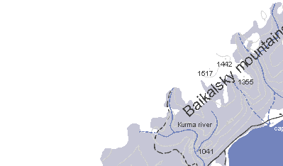 map of Olkhon island