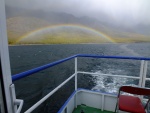 Rainbow at the Shores of Brown Bears, north-western wind on the way back