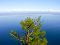 The shores of brown bears - View from above to the opposite/east shore of Baikal