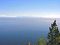 The shores of brown bears - View from above to the Holy Nose peninsula on the horizon