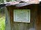 Notification - warning sign on the wooden ranger's hut/zimovie of the Barguzinsky nature reserve