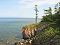 The western shore of Dlinny Ushkany island