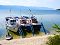 Big group cruising by 3 Yaroslavets boats - Ushkany islands