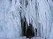 Winter 2004. The icy entrance to the cave in Khoboy cape. The unusual shape of the icicles is due to the high waves and strong winds in autumn.