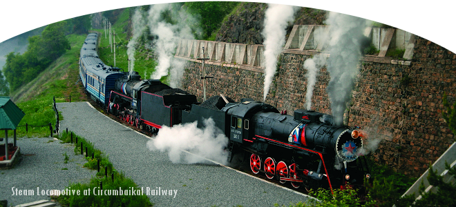 Steam Locomotive at Circumbaikal Railway