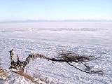 Tours to baikal: Listvyanka tours: View from the end of the road in February