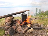 Olkhon travel: UHA - quick fisherman soup made on fire