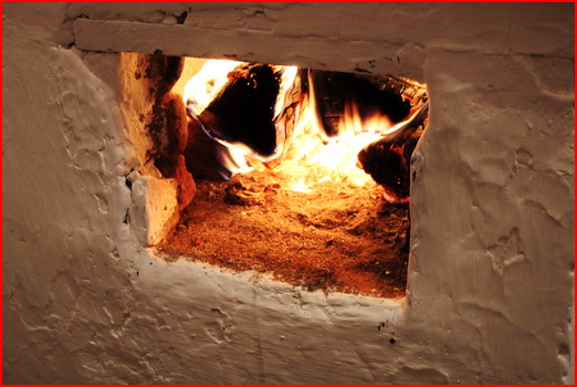 Wood burning stove in Olkhon island - Khuzir village
