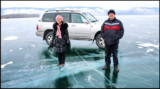Lake Baikal winter tours - Olkhon island ice formations 2014